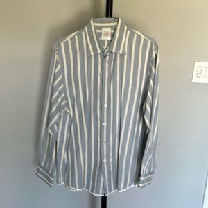 Tommy Bahama Blue and Cream Shirt